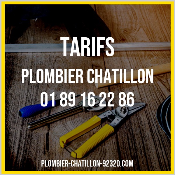 tarif plombier de Chatillon